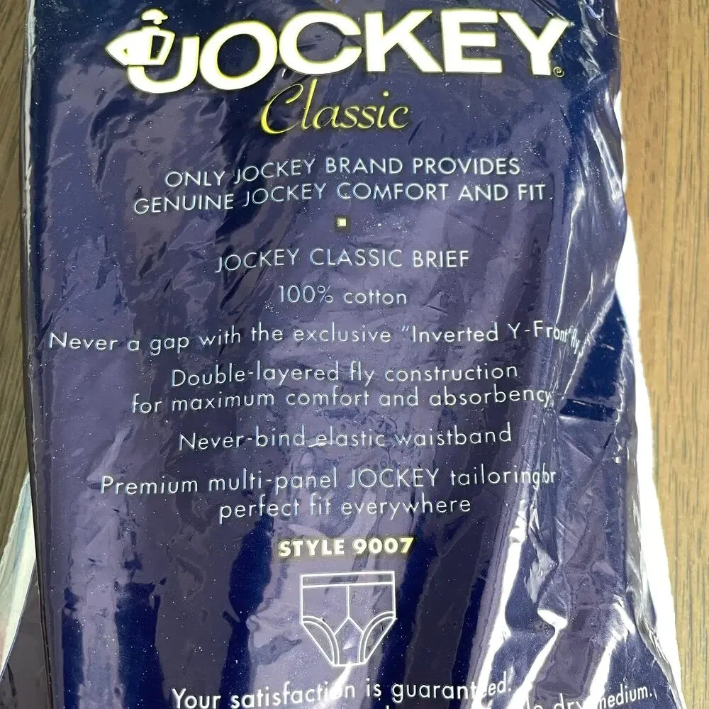 Jockey Classic Men Brief Underwear Pack Of 3 Vintage 1997 White NOS Sealed